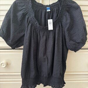New with Tags Old Navy Black Blouse Size Large Tall